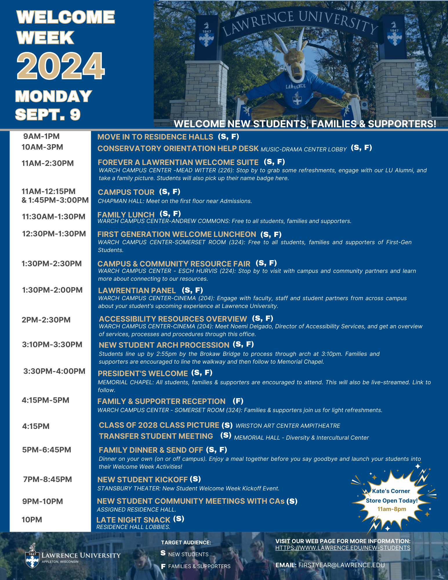 new-student-orientation-schedule-lawrence-university